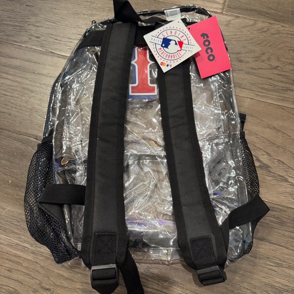 Texas‎ Rangers MLB Clear Backpack NEW - Picture 7 of 7